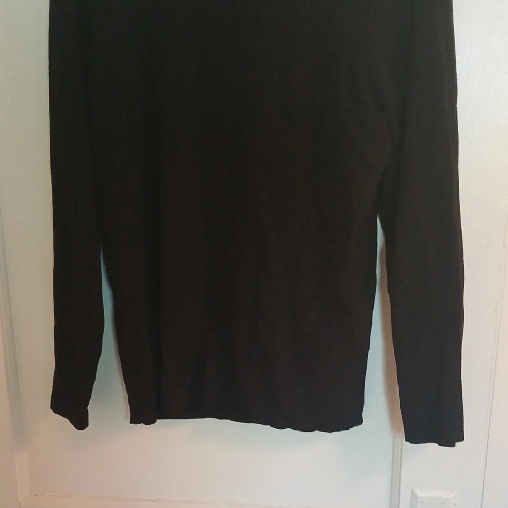 Chico' Black Turtle Neck Sweater Classic Knit - Picture 8 of 11
